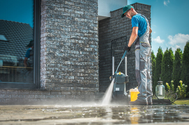guy washing